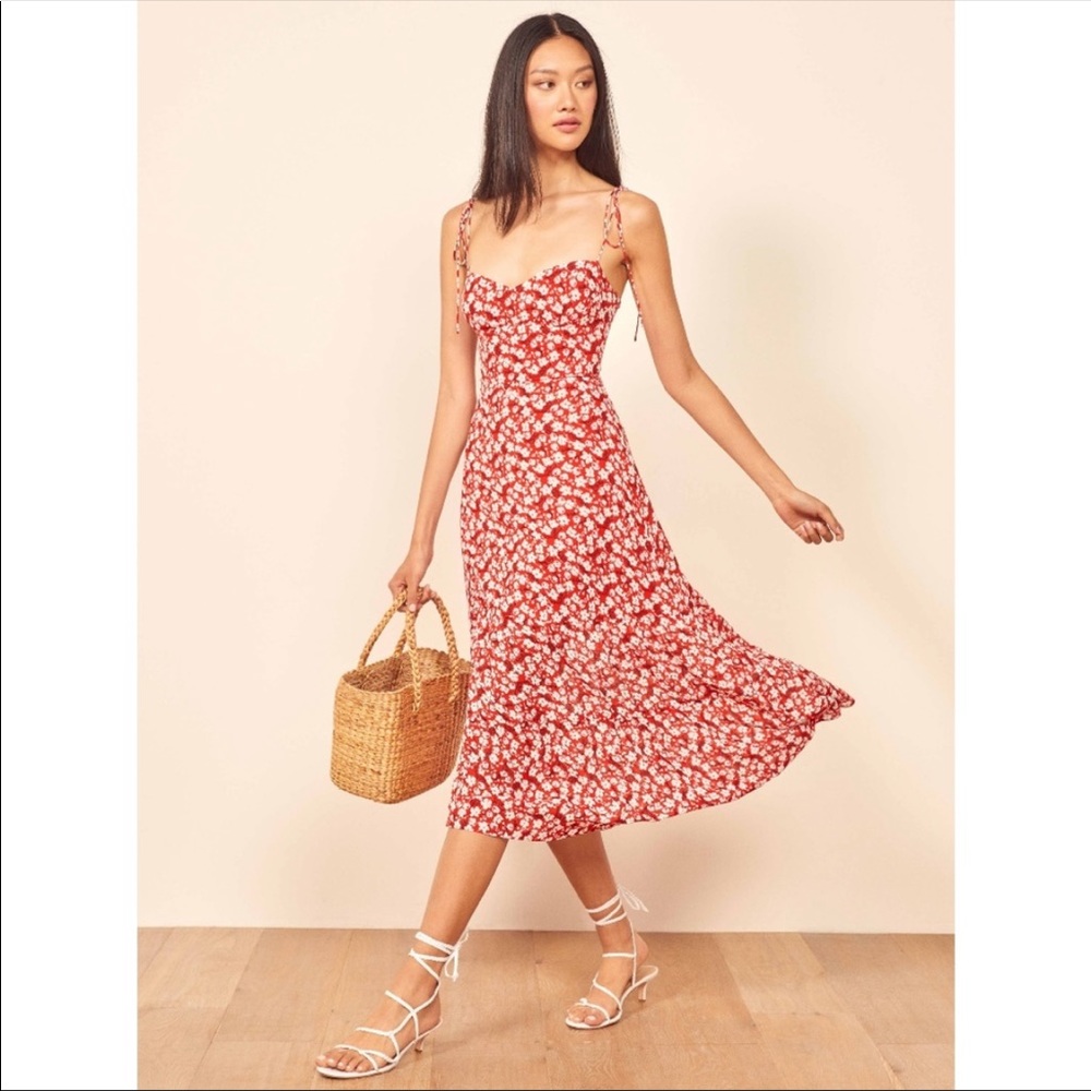 Reformation Emmie dress in Nina